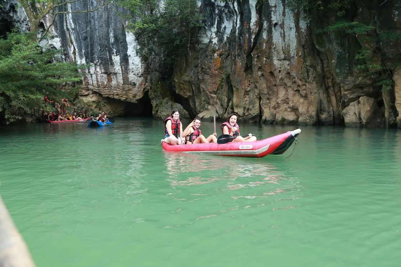 Thien Phu Hostel Фонгня Экстерьер фото